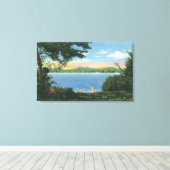 ポントゥスク湖の景色 キャンバスプリント (インサイチュ (ウッドフロア))