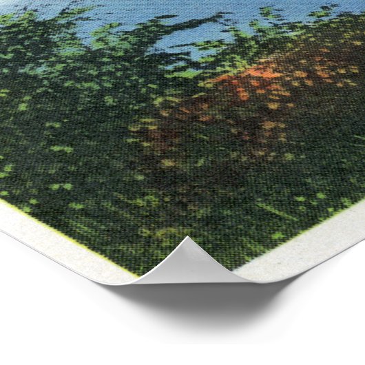 ポントゥスク湖の景色 ポスター (角)