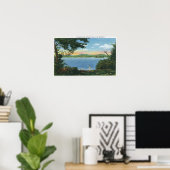 ポントゥスク湖の景色 ポスター (ホームオフィス)