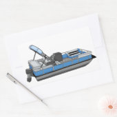 ポントゥーンおもしろい 長方形シール (封筒)