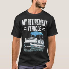 ポントゥーンで定年退職を祝おう 面白い帆船デザイン Tシャツ