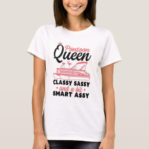 ポントゥーンの女王、おしゃれで少しアッシーな頭が切れる女性 Tシャツ