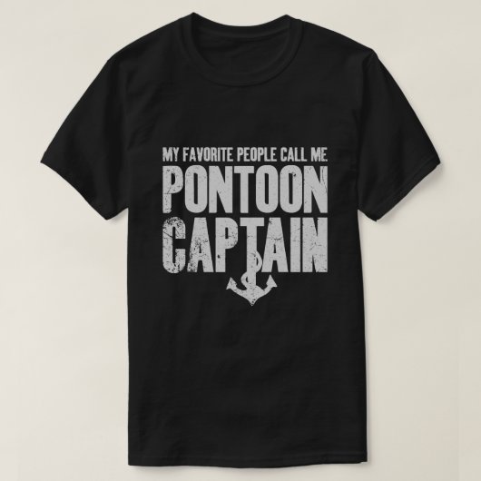 ポントゥーンキャプテンと慕われてる Tシャツ (デザイン正面)
