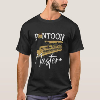 ポントゥーンキャプテンポントゥーンボートパーティーボート6 Tシャツ