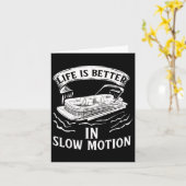 ポントゥーンポントーン漫画パントゥーンポントゥーンボートレイク カード (黄色い花)