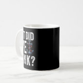 ポントゥーン・ボーティング船長 船を沈めたか？ コーヒーマグカップ (正面左)