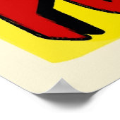 ポントチャートレインビーチピエロアクスヴィンテージ標識 ポスター (角)