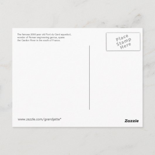 ポントデュガードのポストカード ポストカード (裏面)