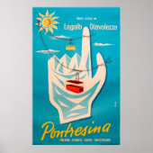 ポントレジナスキースイスヴィンテージ旅行ポスター ポスター (正面)
