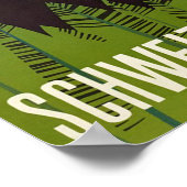 ポントレジーナスイスヴィンテージ旅行ポスター ポスター (角)