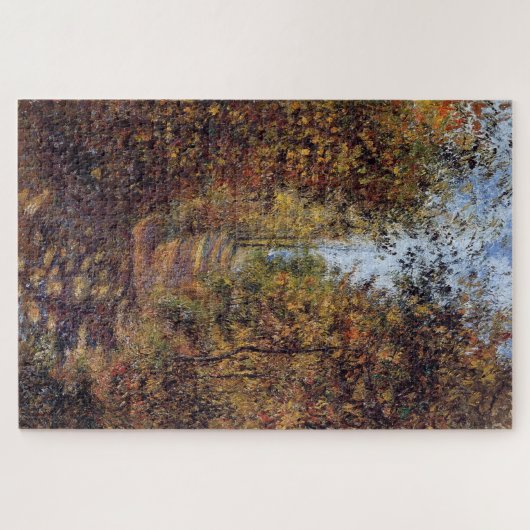 ポントワーズ(1879)の森の中の小道 ジグソーパズル (横)