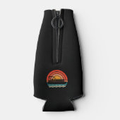 ポントーンおもしろいキャプテンサマーボートヴィンテージ缶C ボトルクーラー (裏面)