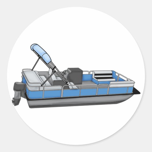 ポントーンおもしろい ラウンドシール (正面)