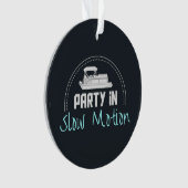 ポントーンパーティーのスローモーション オーナメント (正面)