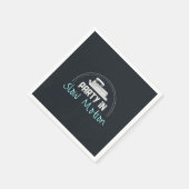 ポントーンパーティーのスローモーション スタンダードカクテルナプキン (角)