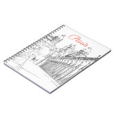 ポント·デ·ビル·ハケイム·オーバー·ザ·セーヌ-パリ(フランス) ノートブック (左側)