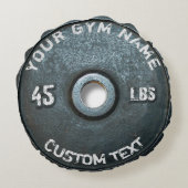 ポンドおもしろいなヴィンテージの体育館の所有者またはユーザーのフィットネス45 ラウンドクッション (裏面)