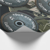 ポンドおもしろいなヴィンテージの体育館の所有者またはユーザーのフィットネス45 ラッピングペーパー (角)