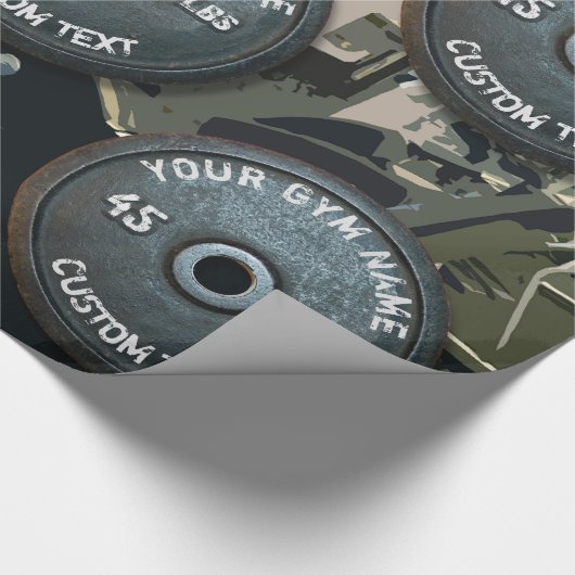 ポンドおもしろいなヴィンテージの体育館の所有者またはユーザーのフィットネス45 ラッピングペーパー (角)