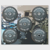 ポンドおもしろいなヴィンテージの体育館の所有者またはユーザーのフィットネス45 ラッピングペーパー (フラット)