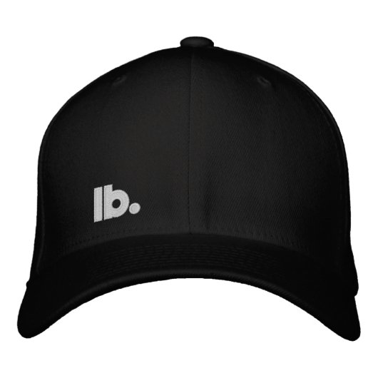 ポンドの屈曲 刺繍入りキャップ (正面)