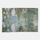 ポンドサイドの静けさ キッチンタオル (横)