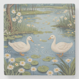 ポンドサイドの静けさ ストーンコースター