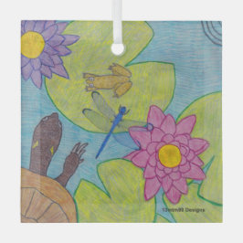 ポンドシーン – ガラスオーナメント