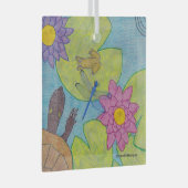 ポンドシーン – ガラスオーナメント (正面右)