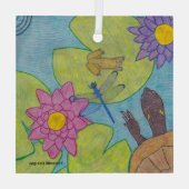 ポンドシーン – ガラスオーナメント (裏面)