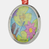 ポンドシーン – プレミアムオーナメント メタルオーナメント (左)