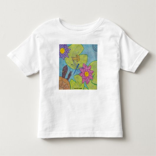 ポンドシーン（白） – 幼児Tシャツ トドラーTシャツ (正面)