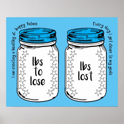 ポンド失った痩身クラブ重量損失モチベーション ポスター (正面)