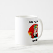 ポンド砂に行く – ママ曲げ入れ歯アーム コーヒーマグカップ (正面右)
