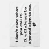 ポンド記号 キッチンタオル (縦)