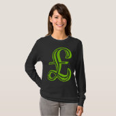 ポンド記号 – Martian Green Tシャツ (正面フル)