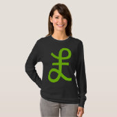 ポンド記号 – Martian Green Tシャツ (正面フル)