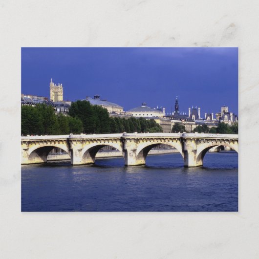 ポンヌフ橋はパリ最古の橋であるフランス ポストカード (正面)