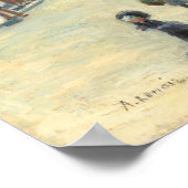 ポンヌフ,パリ – オーギュストルノアールファインアート ポスター (角)