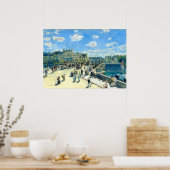 ポンヌフ，パリ – ピエール – オーギュストルノアール ポスター (キッチン)