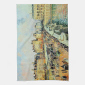 ポンヌフ、午後、サンライトカミーユピサロ キッチンタオル (縦)