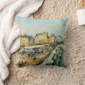 ポンヌフ、午後、サンライトカミーユピサロ クッション (ブランケット)