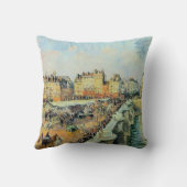 ポンヌフ、午後、サンライトカミーユピサロ クッション (裏面)