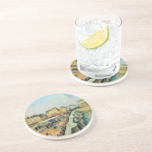 ポンヌフ、午後、サンライトカミーユピサロ コースター (側面)