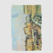 ポンヌフ、午後、サンライトカミーユピサロ ゴルフタオル (正面)