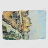 ポンヌフ、午後、サンライトカミーユピサロ ゴルフタオル (横)