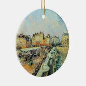 ポンヌフ、午後、サンライトカミーユピサロ セラミックオーナメント (右)