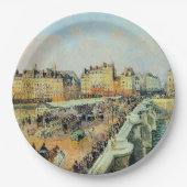 ポンヌフ、午後、サンライトカミーユピサロ ペーパープレート (正面)