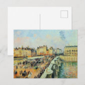 ポンヌフ、午後、サンライトカミーユピサロ ポストカード (正面/裏面)