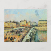 ポンヌフ、午後、サンライトカミーユピサロ ポストカード (正面)